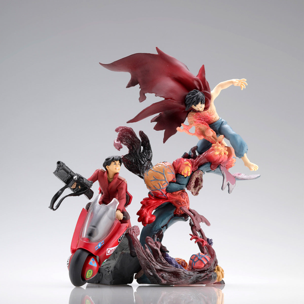 AKIRA アクションフィギュアセット Kaiyodo miniQ AKIRA PART.4 Decisive Battle 6Pack BOX Figure JAPAN