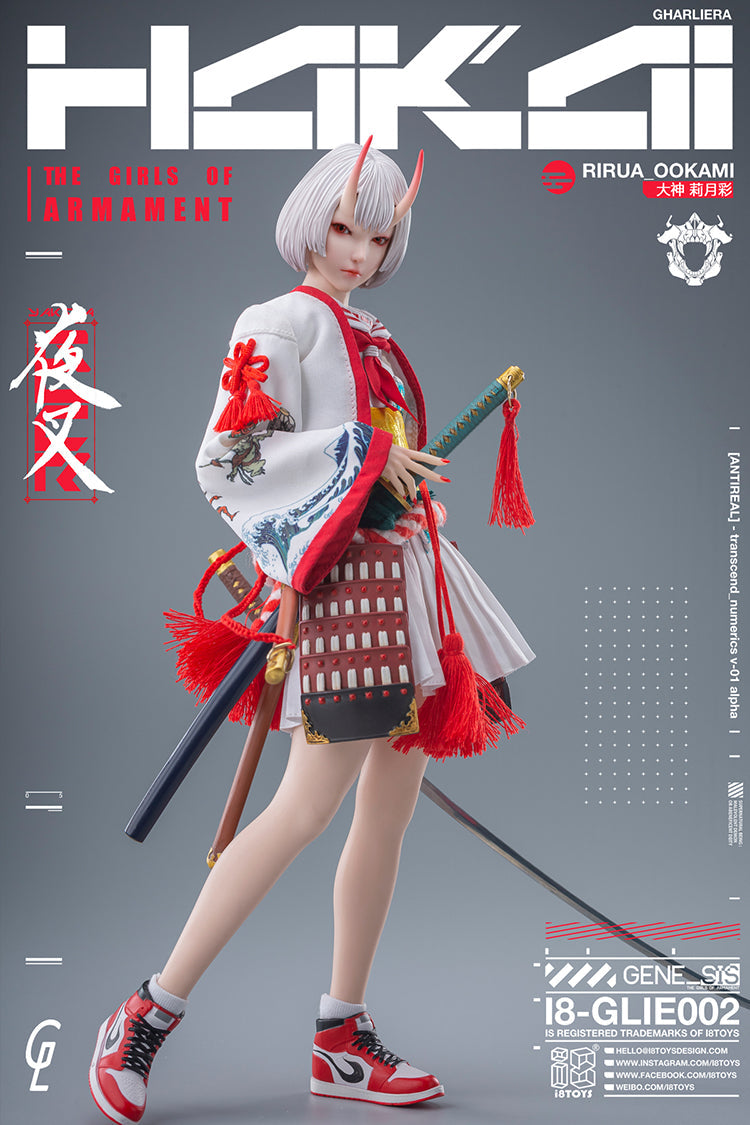Figura de ação i8TOYS x Gharliera The Girls Of Armament Riruna Ookami 1/6 JAPÃO
