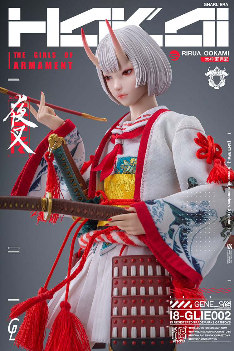 Figura de ação i8TOYS x Gharliera The Girls Of Armament Riruna Ookami 1/6 JAPÃO