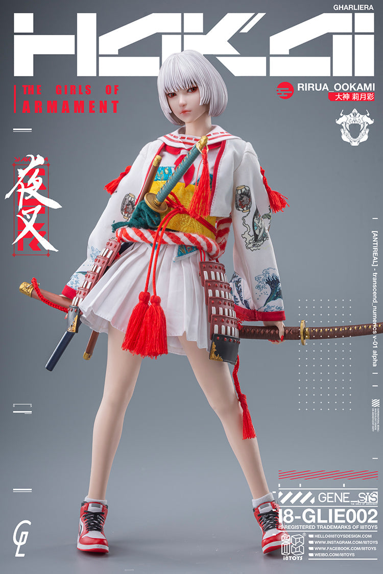 Figura de ação i8TOYS x Gharliera The Girls Of Armament Riruna Ookami 1/6 JAPÃO