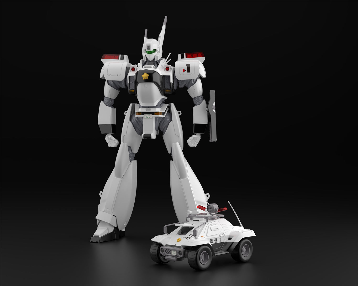 ロボット INGRAM SPECIAL Shinonara AV-98 PATLABOR Patlabor AV-98 Ingram Type 1 + Type 98 Special Command Vehicle Set
