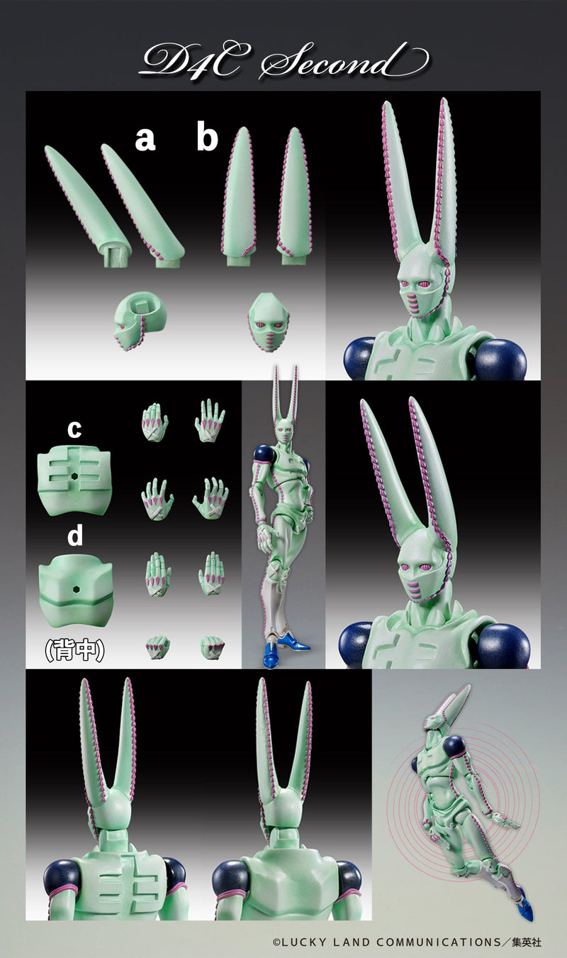 Super Action Statue Le bizzarre avventure di JoJo Part.VII Steel Ball Run D4C Secondo