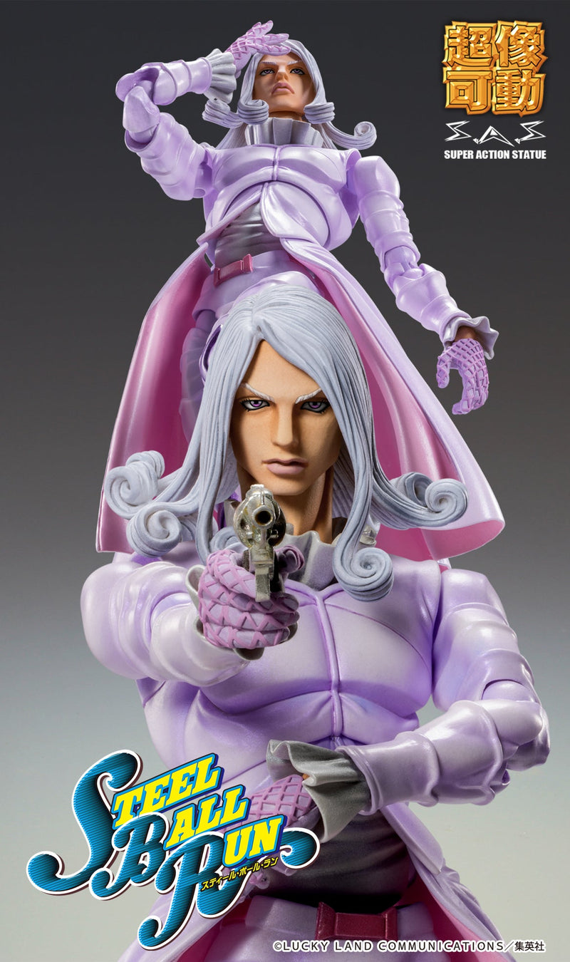 Super Action Statue JoJo's Part.VII Steel Ball Run Funny Valentine Deuxième figurine