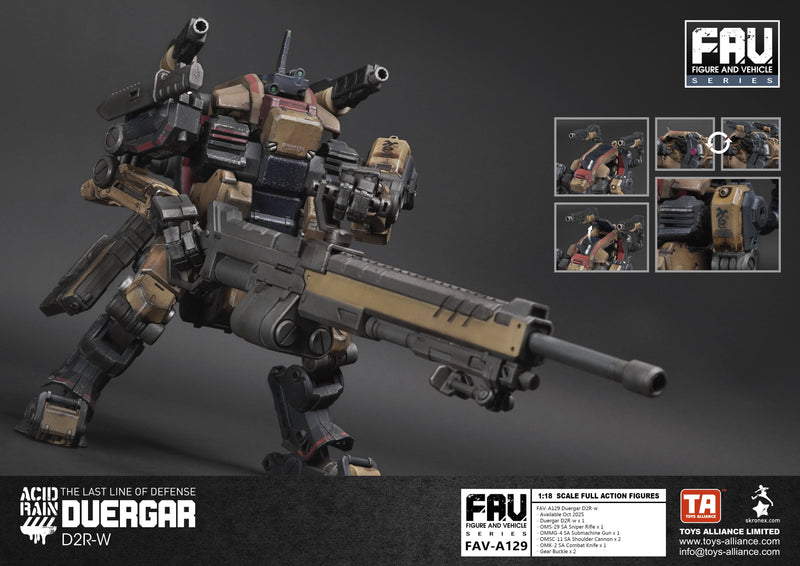 TOYS ALLIANCE Acid Rain FAV-A129 Duergar D2R-w 1/18 Actionfigur JAPAN OFFIZIELL