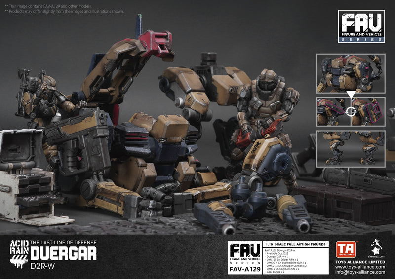 TOYS ALLIANCE Acid Rain FAV-A129 Duergar D2R-w 1/18 Actionfigur JAPAN OFFIZIELL