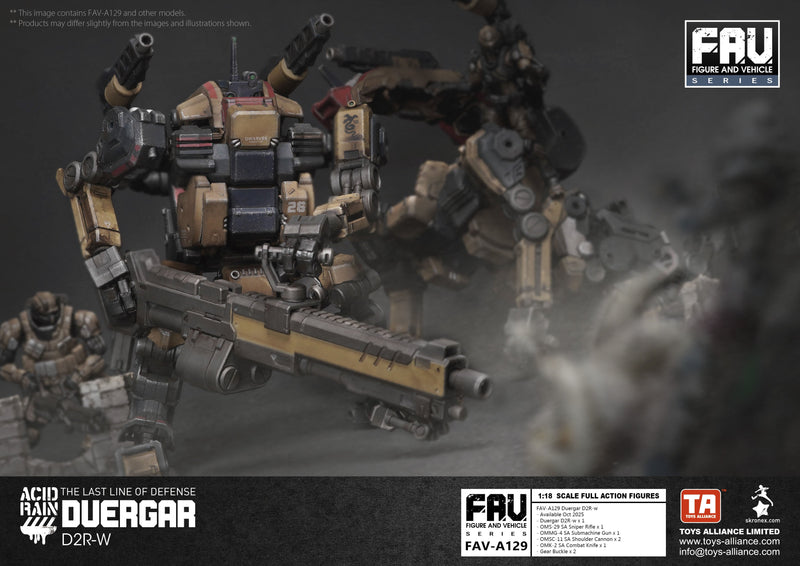 TOYS ALLIANCE Acid Rain FAV-A129 Duergar D2R-w 1/18 Actionfigur JAPAN OFFIZIELL