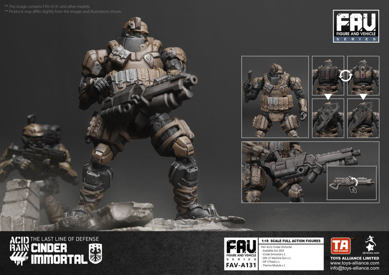 TOYS ALLIANCE Acid Rain FAV-A131 Cinder Immortal 1/18 Action Figure JAPAN
