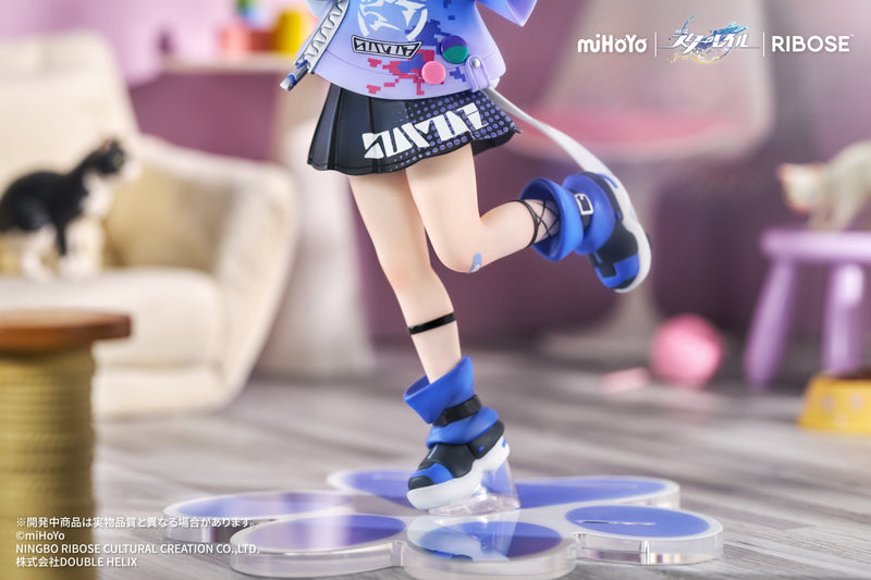 RISE UP+ Honkai Star Rail Chibi Cat Series Figure Silver Wolf Ver. Figure JAPAN