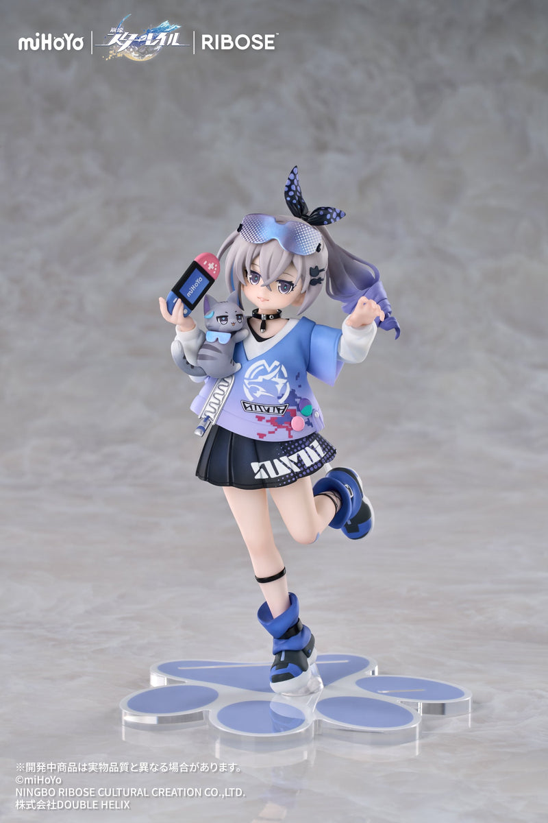 RISE UP+ Honkai Star Rail Chibi Cat Series Figure Silver Wolf Ver. Figure JAPAN