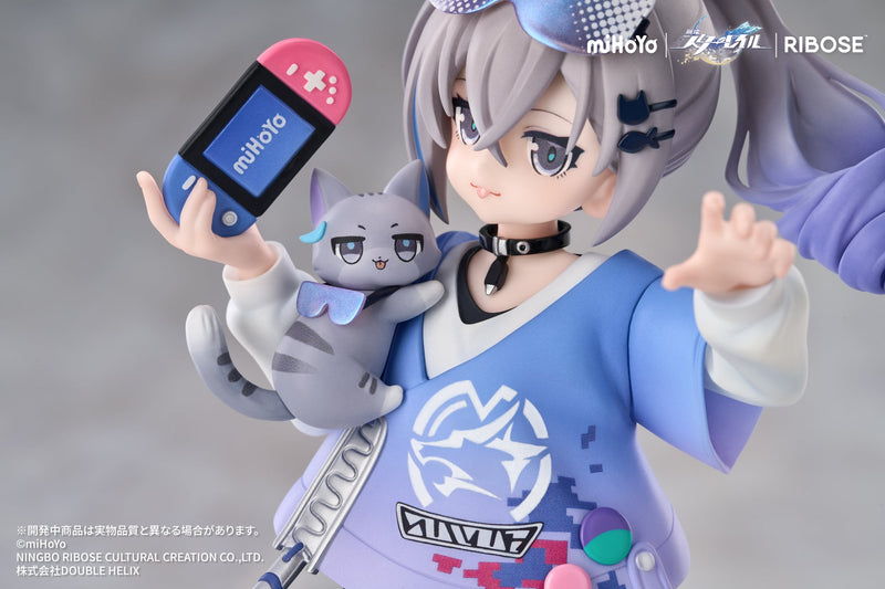 RISE UP+ Honkai Star Rail Chibi Cat Series Figure Silver Wolf Ver. Figure JAPAN