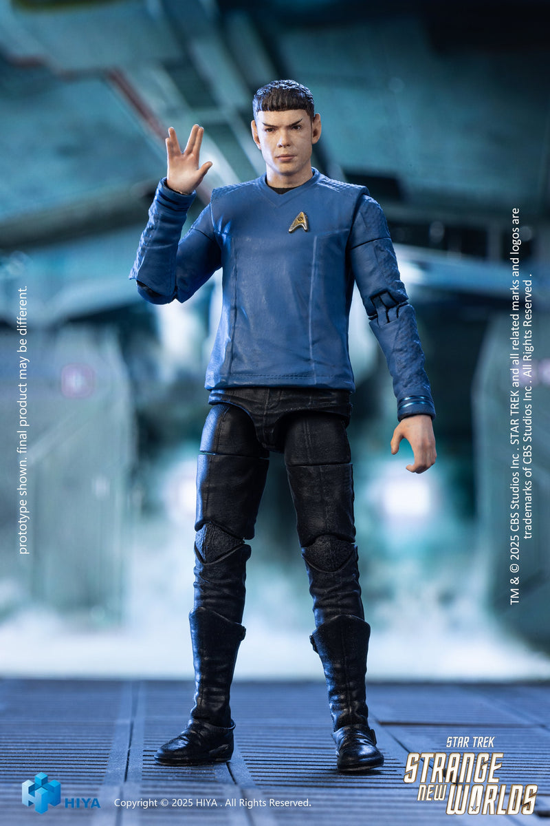 Hiya Toys Star Trek Strange New Worlds M. Spock 1/18 Figurine JAPON