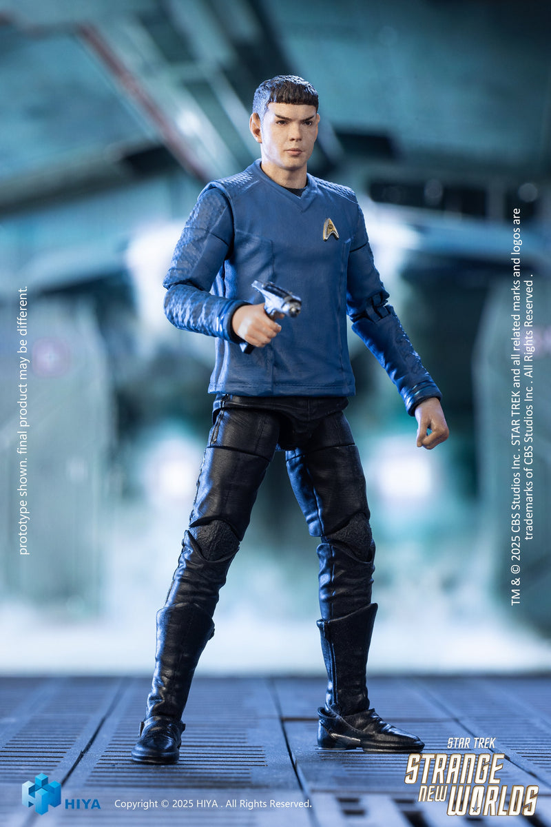 Hiya Toys Star Trek Strange New Worlds M. Spock 1/18 Figurine JAPON