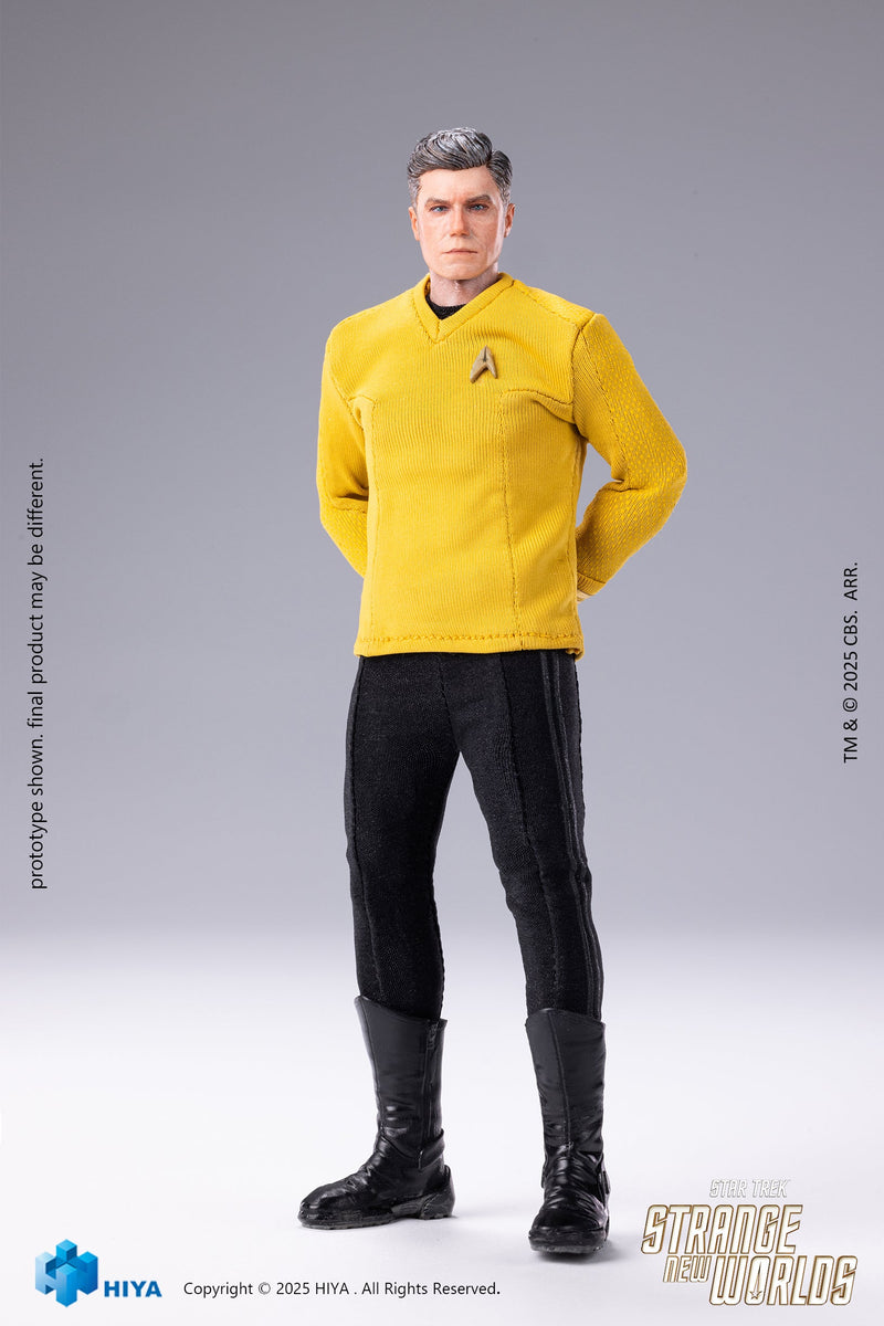 Hiya Toys Star Trek Strange New Worlds Pike 1/12 Action Figure JAPON OFFICIEL