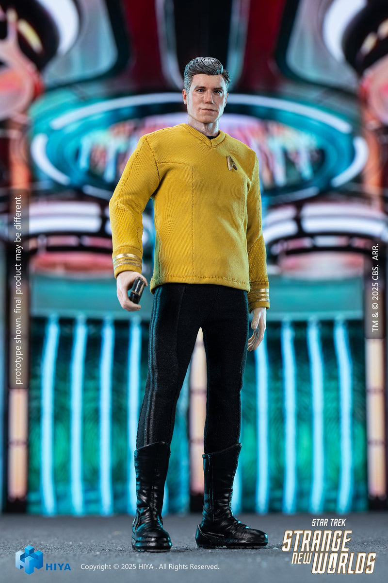 Hiya Toys Star Trek Strange New Worlds Pike 1/12 Action Figure JAPON OFFICIEL