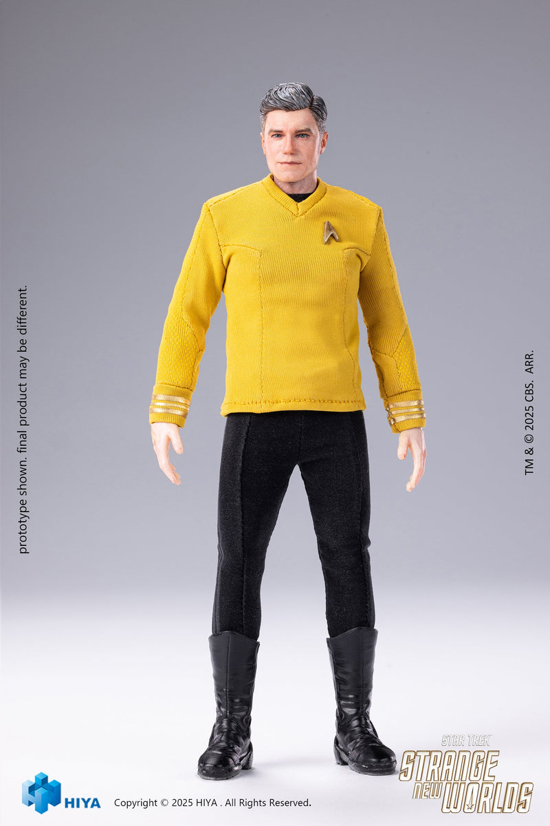 Hiya Toys Star Trek Strange New Worlds Pike 1/12 Action Figure JAPON OFFICIEL