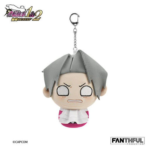 FANTHFUL Ace Attorney Investigations Miles Edgeworth damage Plush Keychain JAPAN