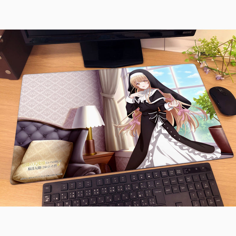 El ángel de al lado me echa a perder podrido Mahiru Shiina Nueva ilustración Alfombra de goma