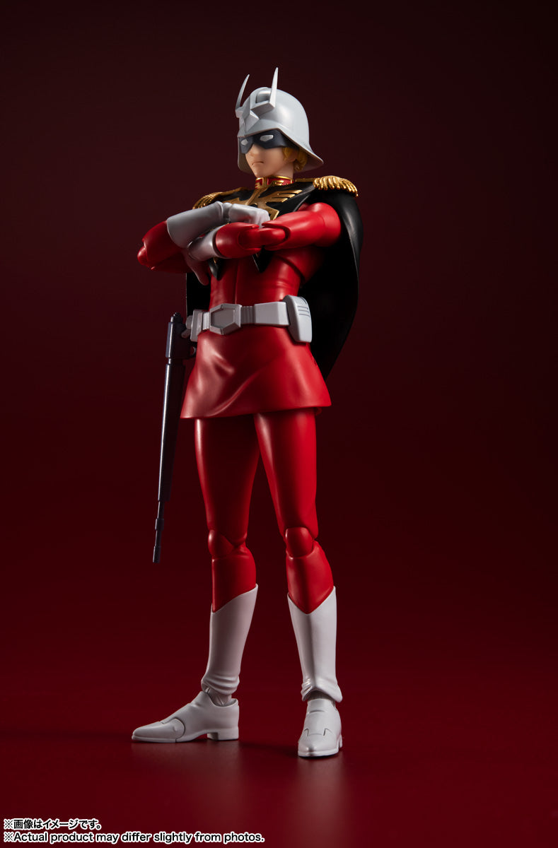 BANDAI S.H.Figuarts Mobile Suit Gundam Char Aznable Action Figure JAPAN OFFICIAL