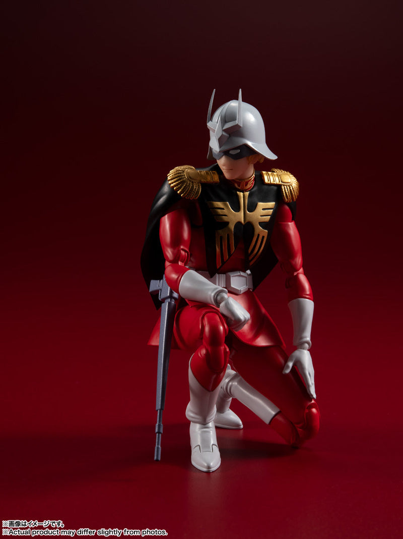BANDAI S.H.Figuarts Mobile Suit Gundam Char Aznable Action Figure JAPAN OFFICIAL