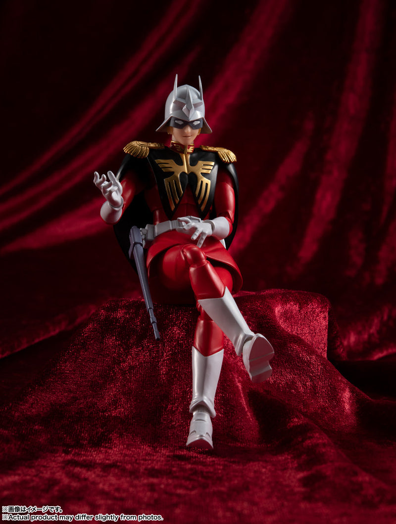 BANDAI S.H.Figuarts Mobile Suit Gundam Char Aznable Action Figure JAPAN OFFICIAL