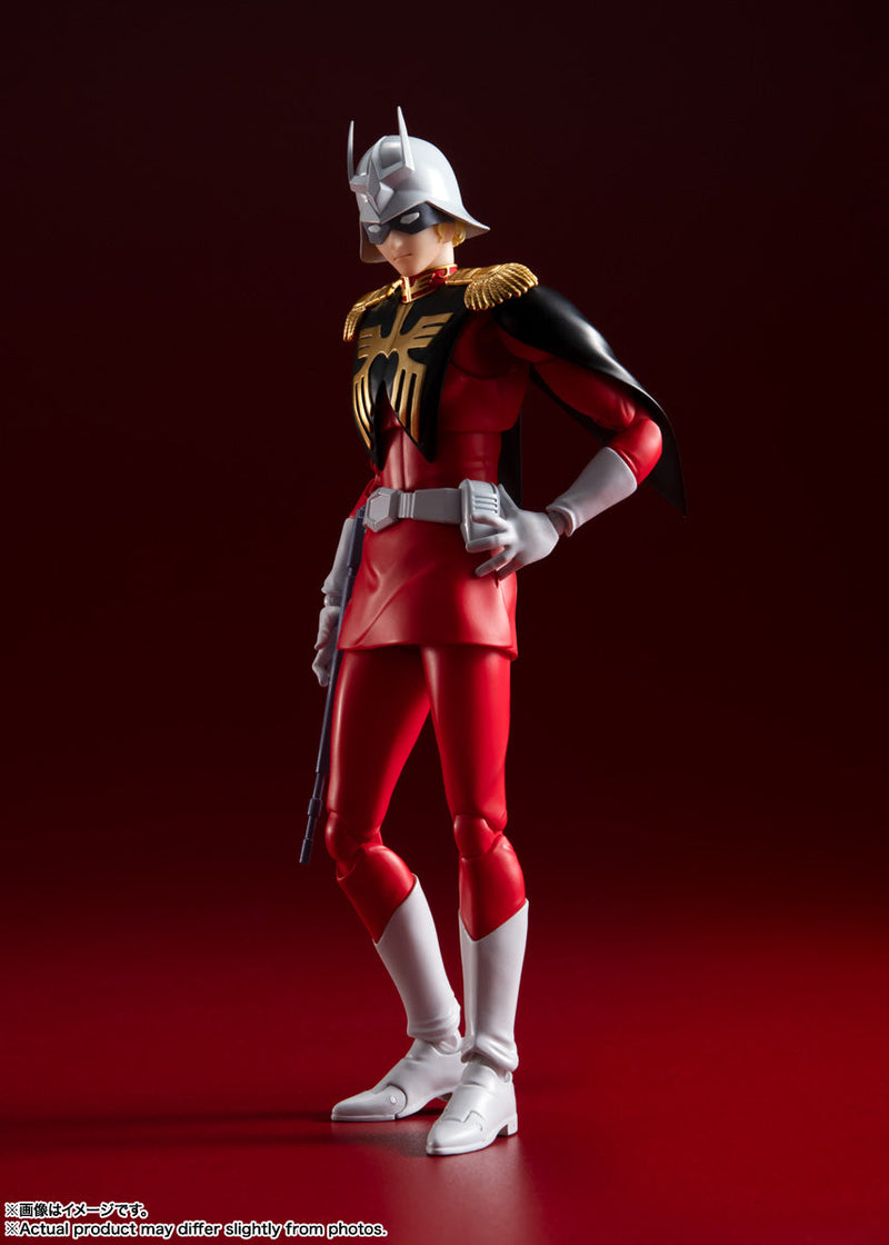 BANDAI S.H.Figuarts Mobile Suit Gundam Char Aznable Action Figure JAPAN OFFICIAL