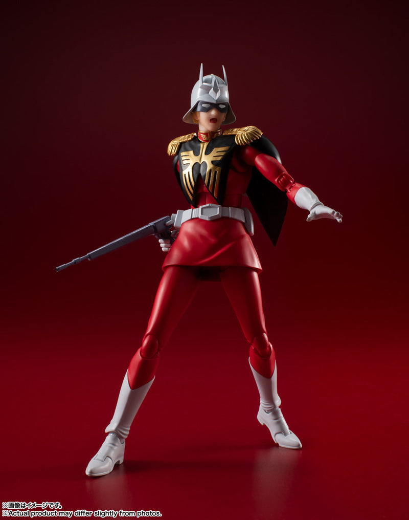 BANDAI S.H.Figuarts Mobile Suit Gundam Char Aznable Action Figure JAPAN OFFICIAL