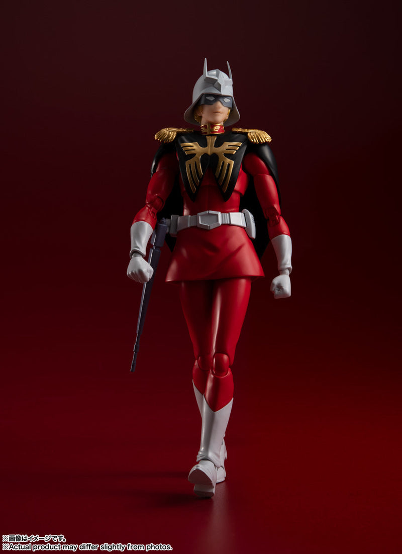 BANDAI S.H.Figuarts Mobile Suit Gundam Char Aznable Action Figure JAPAN OFFICIAL