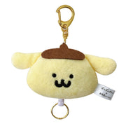 Ensky Pom Pom Purin x Obungu to Issho Pom Pom Purin Plush Mascot with Reel JAPAN