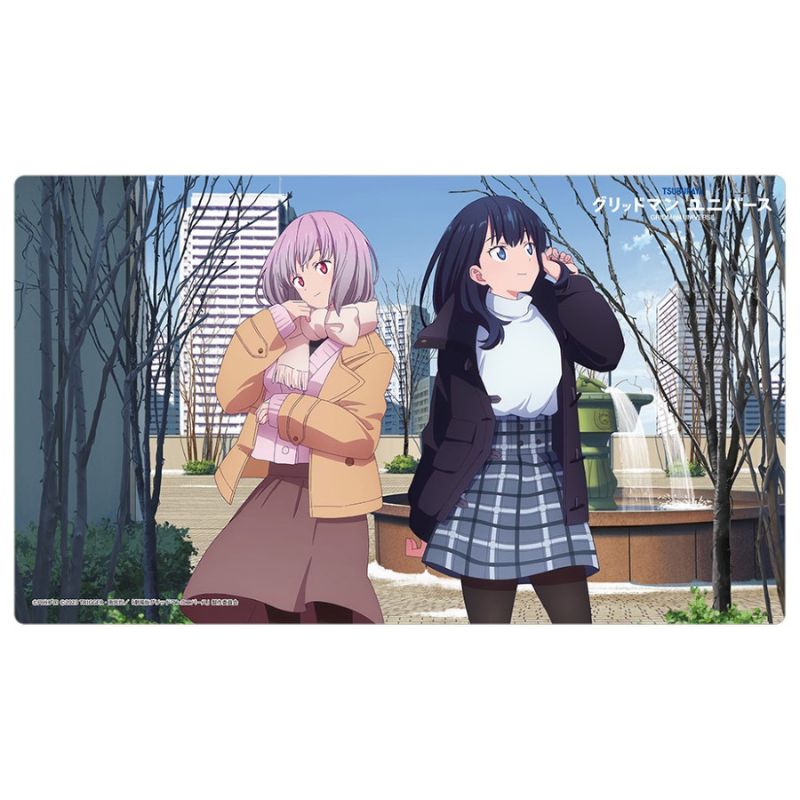 Rikka Takarada & Akane Shinjo Winter Date New Illustration Rubber Mat JAPAN