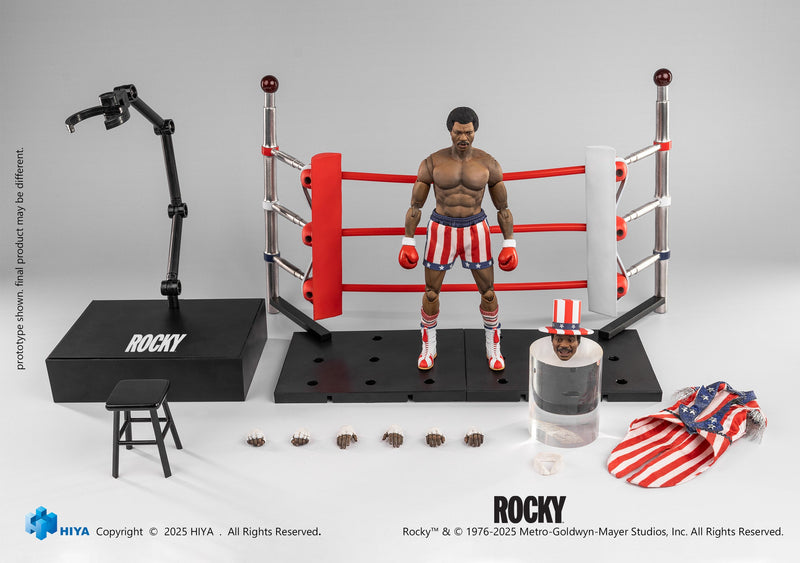 Hiya Toys Rocky Apollo Creed 1/12 Action Figure JAPAN OFFICIAL
