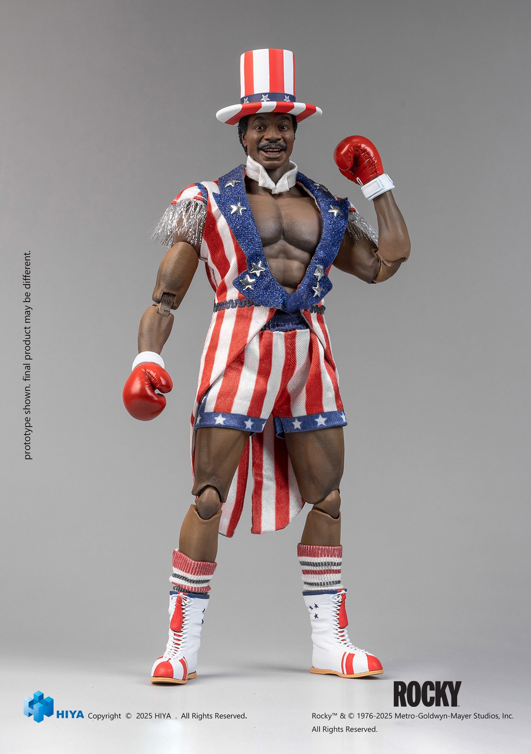 Hiya Toys Rocky Apollo Creed 1/12 Action Figure JAPAN OFFICIAL