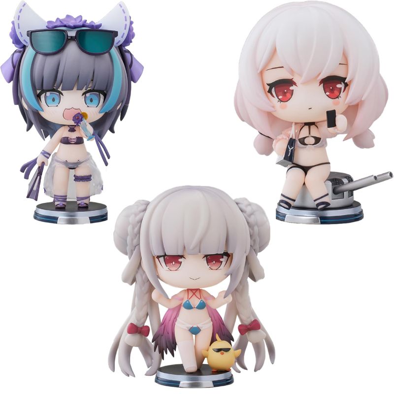 Hanabee Azur Lane Summer Swimsuit Complete Model Chibi Figure Vol.2 3 Set JAPAN