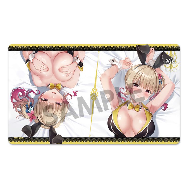 Hobby Stock Bunny Garden Rin New Illustration Rubber Mat JAPAN OFFICIAL