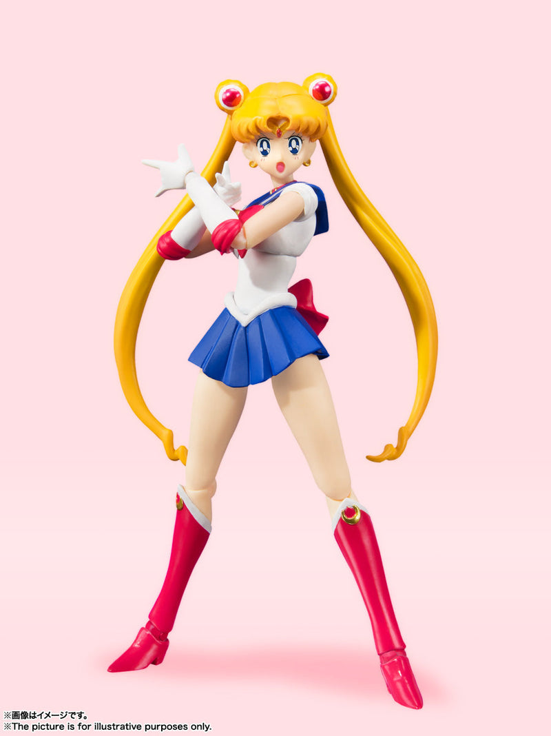 BANDAI S.H.Figuarts Sailor Moon Animation Color Edition Action Figure JAPAN