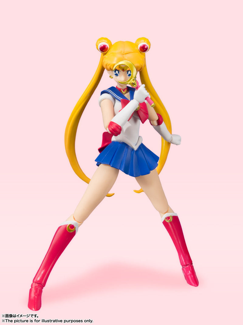 BANDAI S.H.Figuarts Sailor Moon Animation Color Edition Action Figure JAPAN