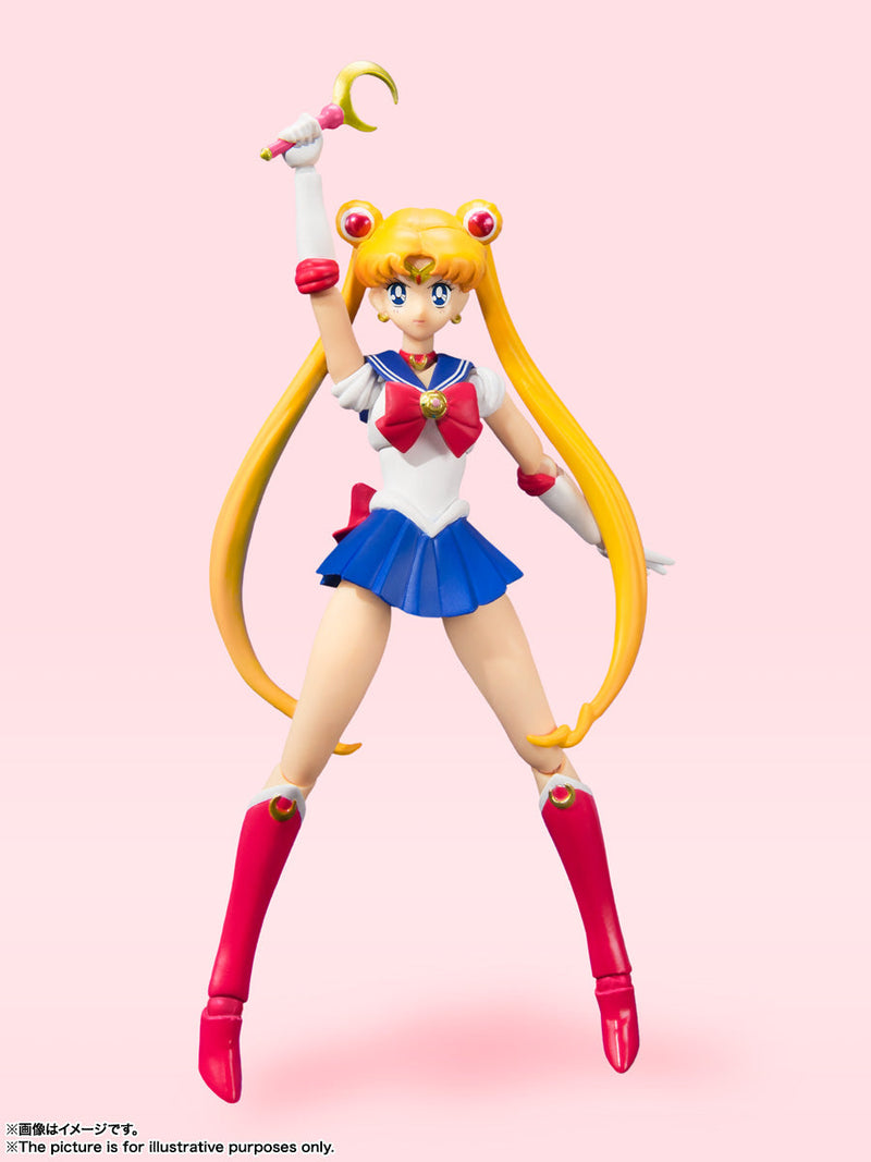 BANDAI S.H.Figuarts Sailor Moon Animation Color Edition Action Figure JAPAN
