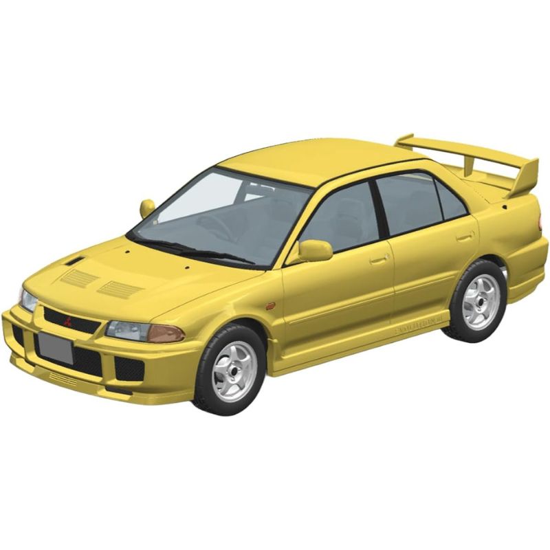 RakuPla Snap Car CE9A Lancer GSR Evolution III 1995 Dandelion Yellow Model Kit