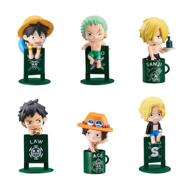 MegaHouse Ochatomo Series ONE PIECE Pirates on Vacation 8Pack BOX Figure JAPAN