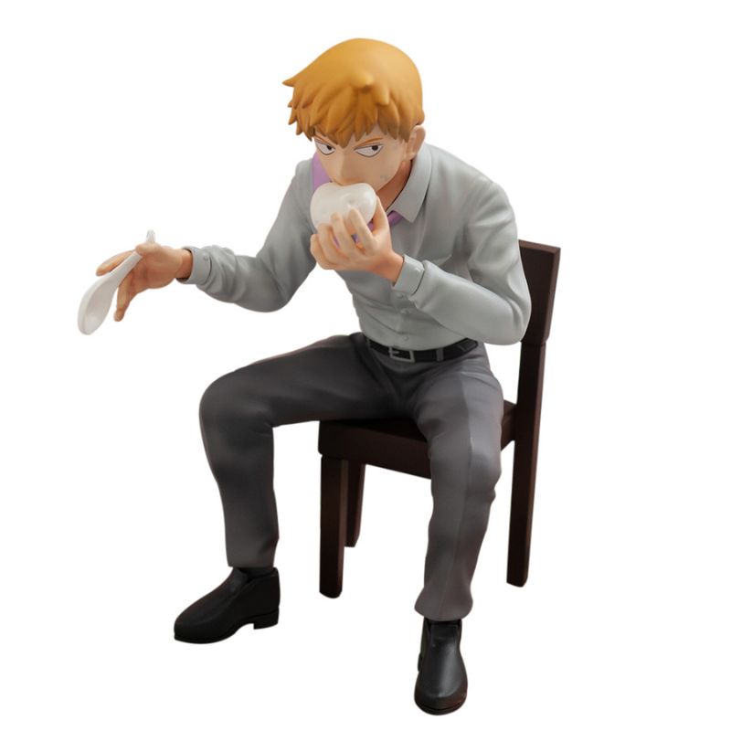 Mob Psycho 100 III x Bunbougu Cafe 2022 Figure Arataka Reigen JAPAN OFFICIAL
