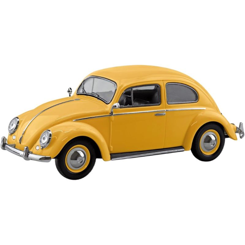 Aoshima RakuPla Snap Kit No.20-PY Volkswagen Beetle Postal Yellow 1/32 Model Kit