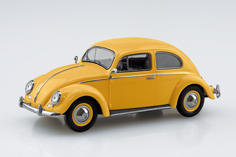 Aoshima RakuPla Snap Kit No.20-PY Volkswagen Beetle Postal Yellow 1/32 Modellbausatz