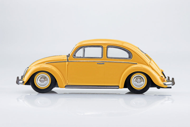 Aoshima RakuPla Snap Kit No.20-PY Volkswagen Beetle Postal Yellow 1/32 Modellbausatz