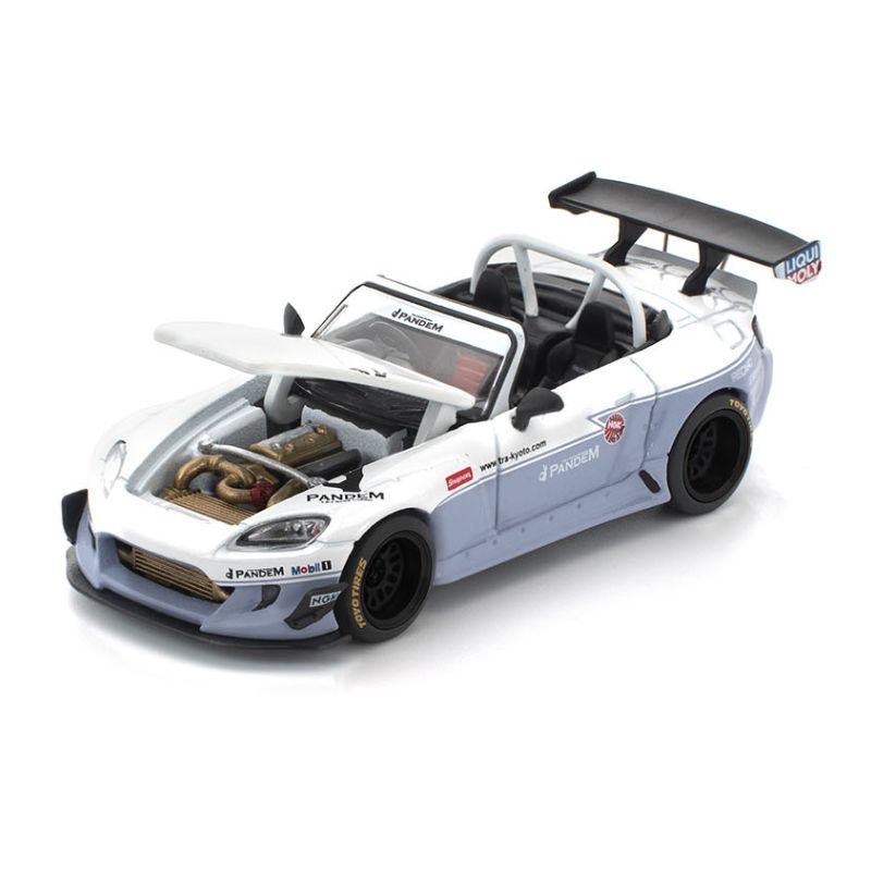 POP RACE Honda Pandem S2000 White 1/64 JAPAN OFFICIAL