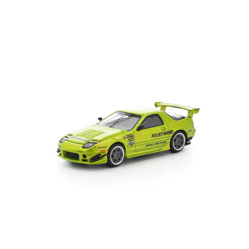 POP RACE Mazda RX-7 FC3S RE Amemiya Luminous Green 1/64 JAPAN OFFIZIELL