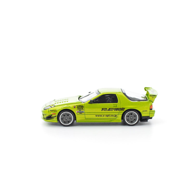 POP RACE Mazda RX-7 FC3S RE Amemiya Luminous Green 1/64 JAPAN OFFIZIELL