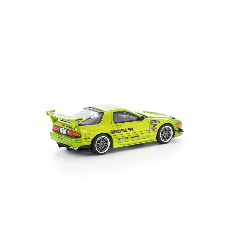 POP RACE Mazda RX-7 FC3S RE Amemiya Luminous Green 1/64 JAPAN OFFIZIELL