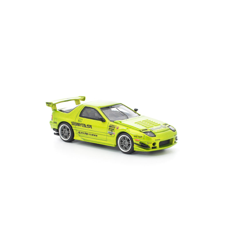POP RACE Mazda RX-7 FC3S RE Amemiya Luminous Green 1/64 JAPAN OFFIZIELL