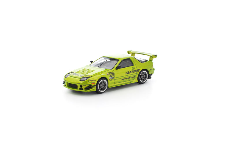 POP RACE Mazda RX-7 FC3S RE Amemiya Luminous Green 1/64 JAPAN OFFIZIELL