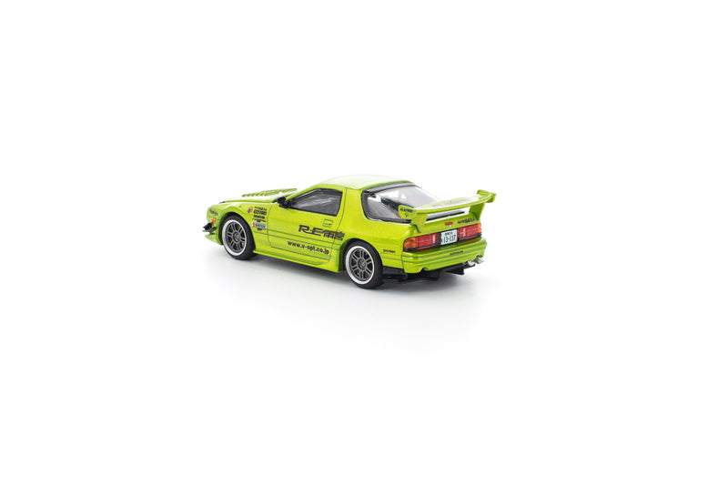 POP RACE Mazda RX-7 FC3S RE Amemiya Luminous Green 1/64 JAPAN OFFIZIELL