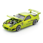 POP RACE Mazda RX-7 FC3S RE Amemiya Luminous Green 1/64 JAPAN OFFICIAL